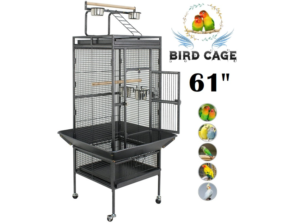 Bird Cage Parrot Aviary Perch Carrier