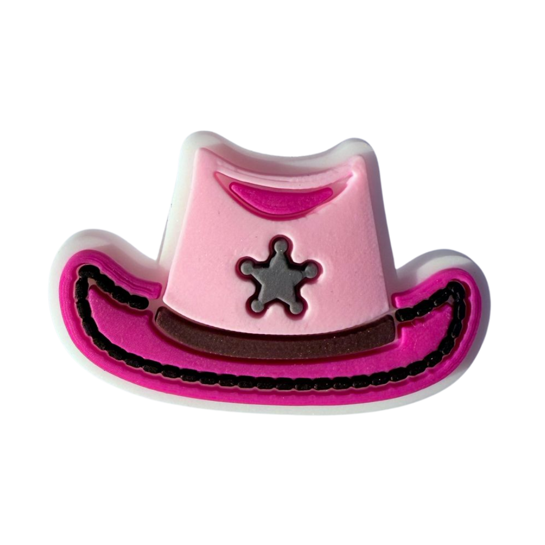 Pink Cowgirl Hat Charm