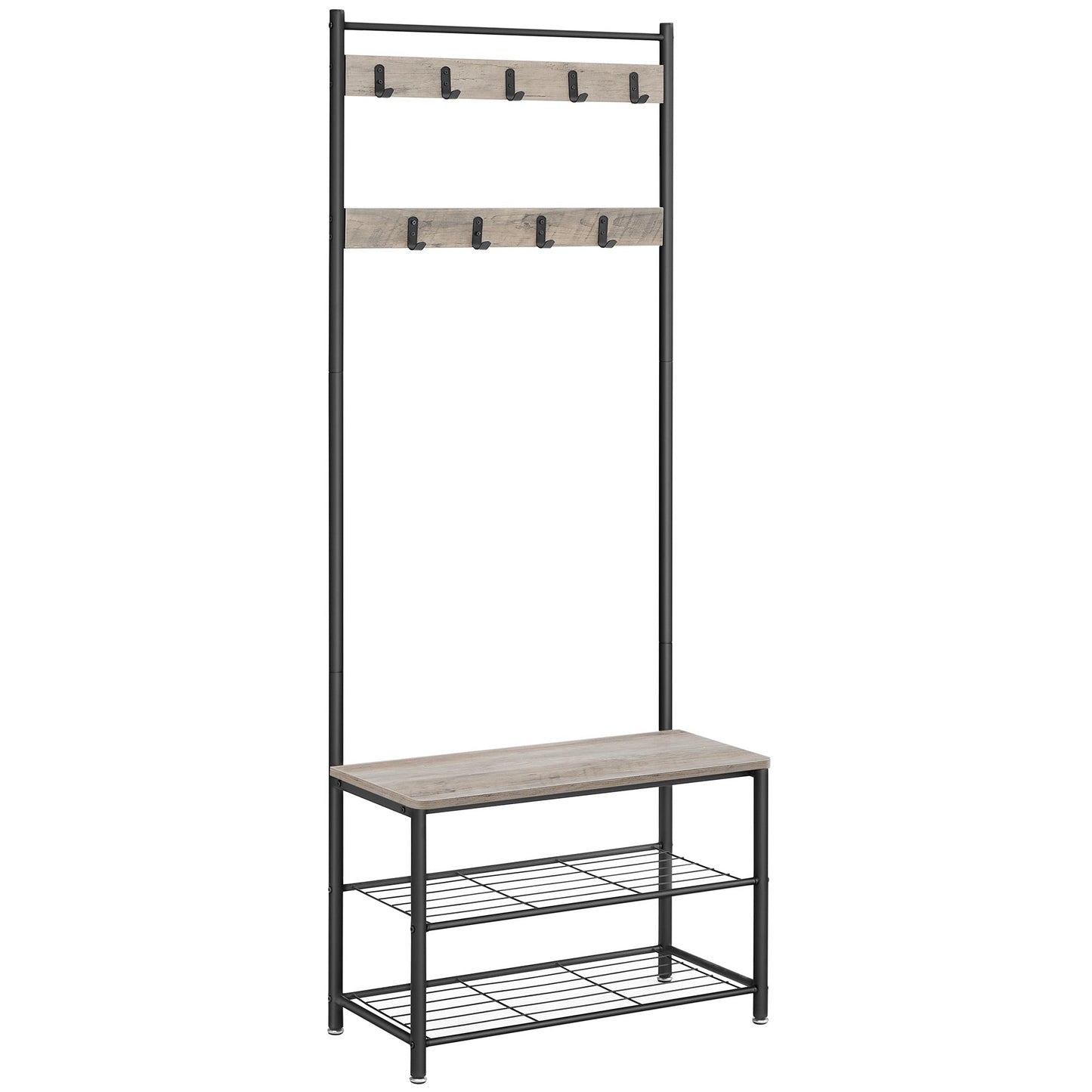 VASAGLE Coat Rack Stand Shoe Rack