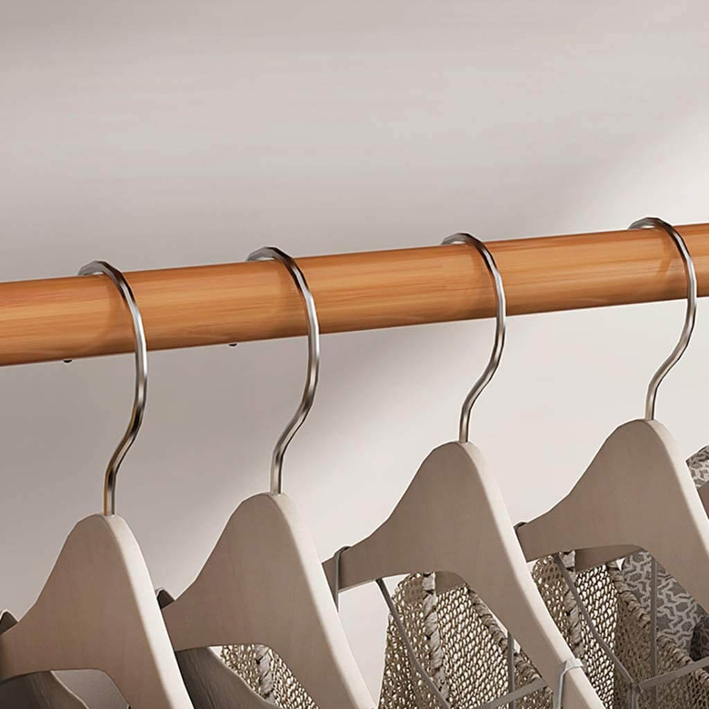 Wardrobe with bags and hats