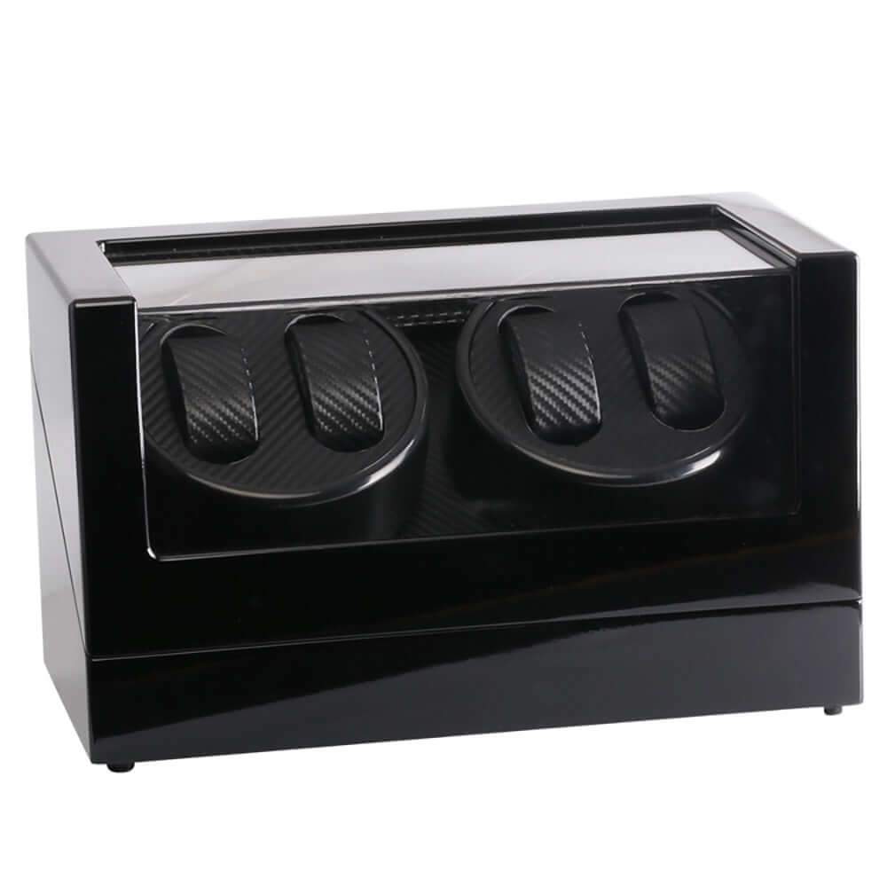 Automatic Quad Watch Winder Wood Display Box Motor Rotation Storage - The Shopsite