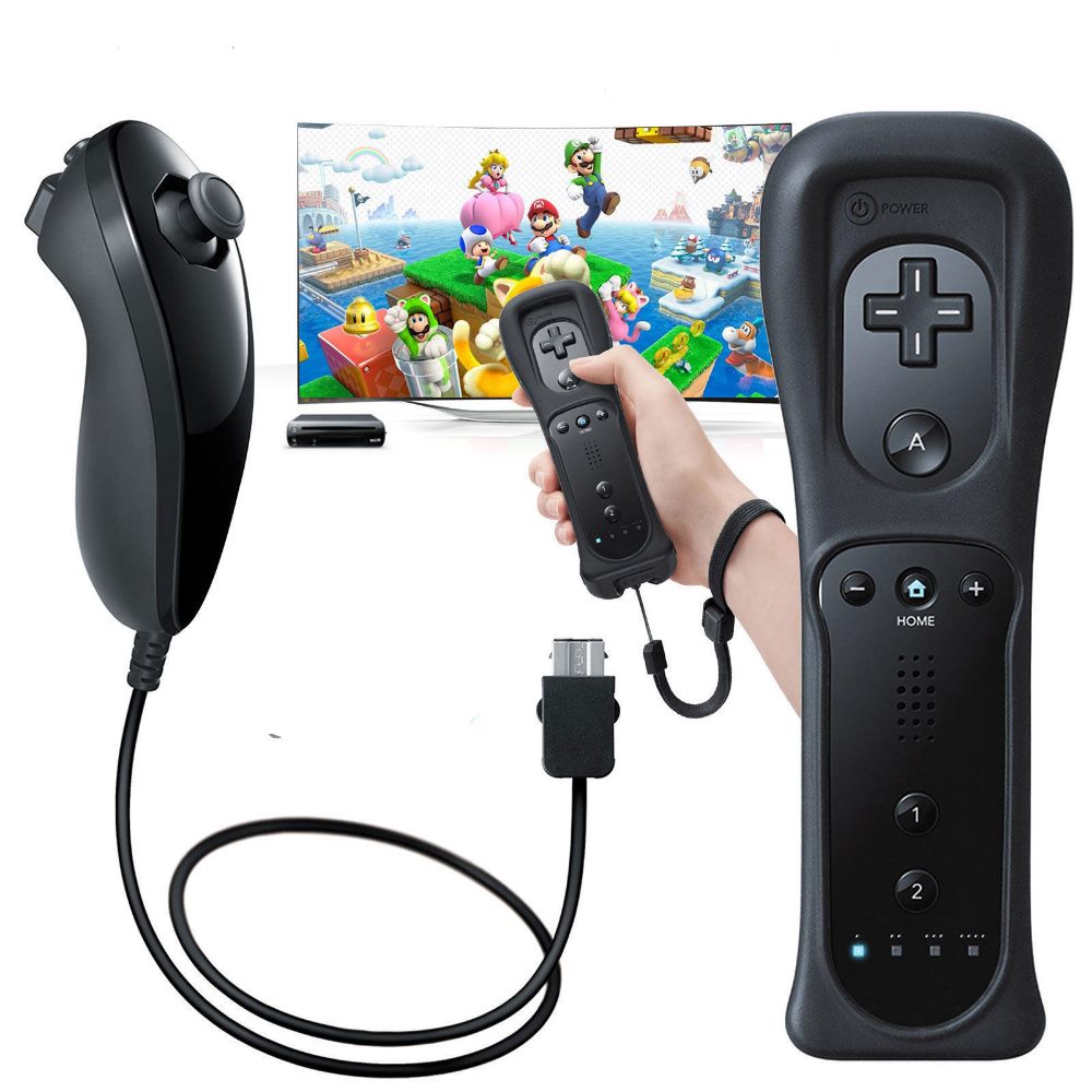 Wii remote and nunchuck set