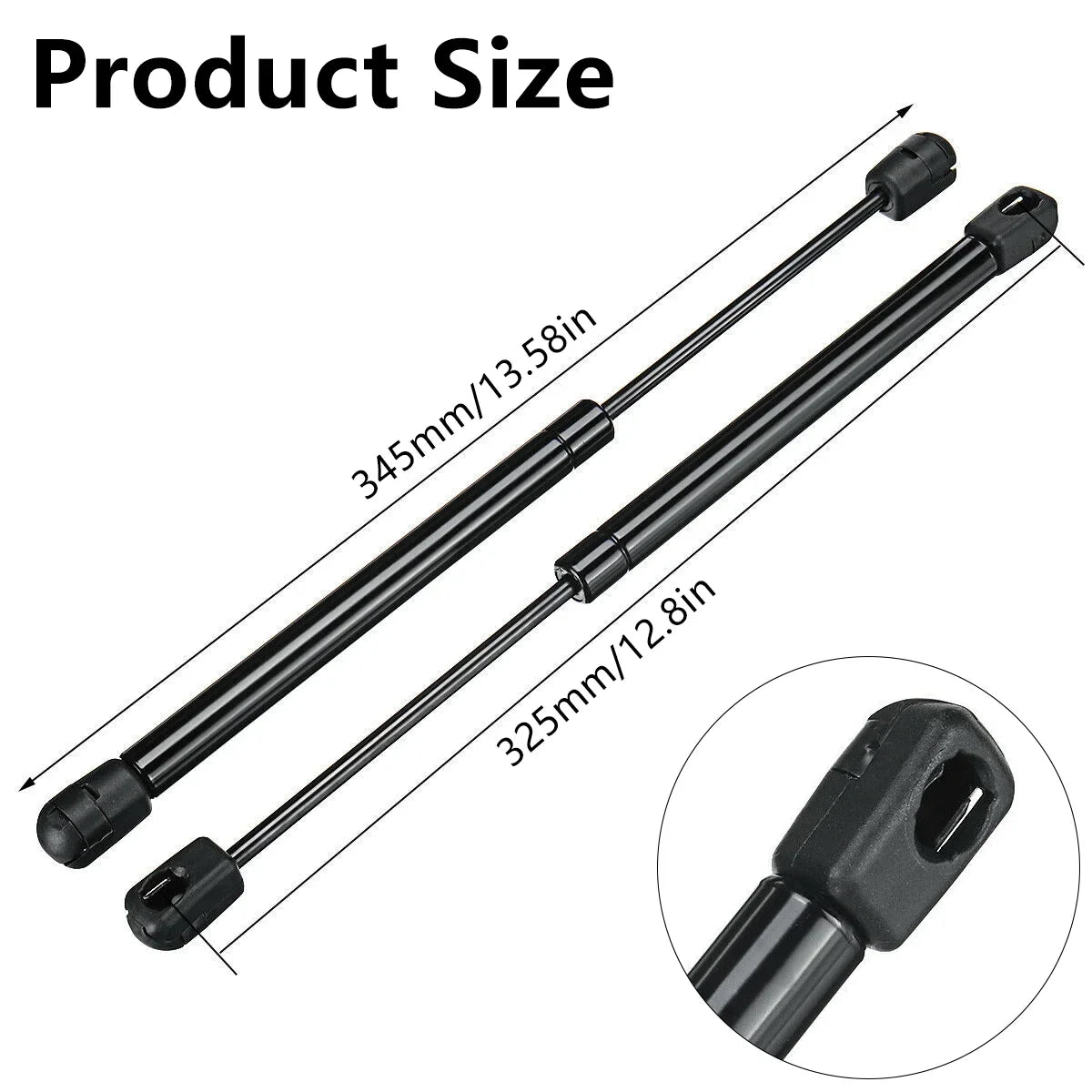2x Gas Struts for Toyota Hilux ARB Canopy Rear Window 325mm Long 160N 1921VR