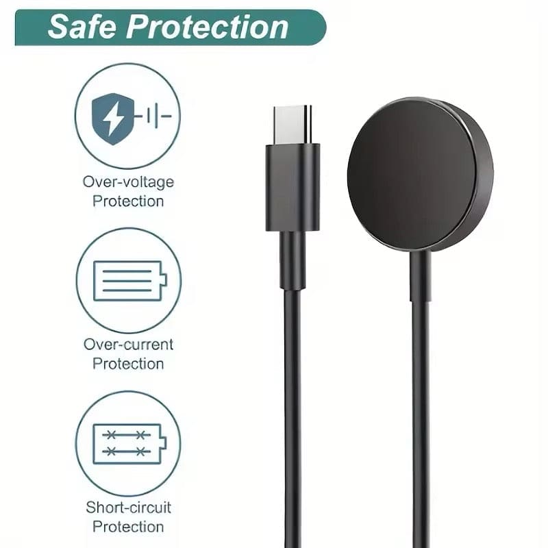 Wireless Charger for Apple Watch (Type C - Black)
