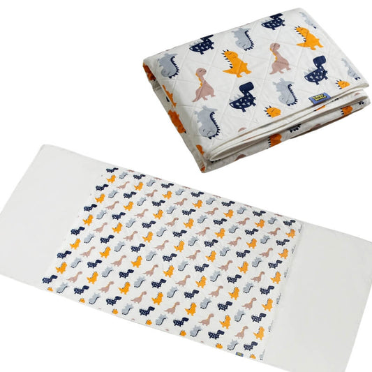 Baby & Kid Bed Waterproof Sheet With Wings-Dinosaur