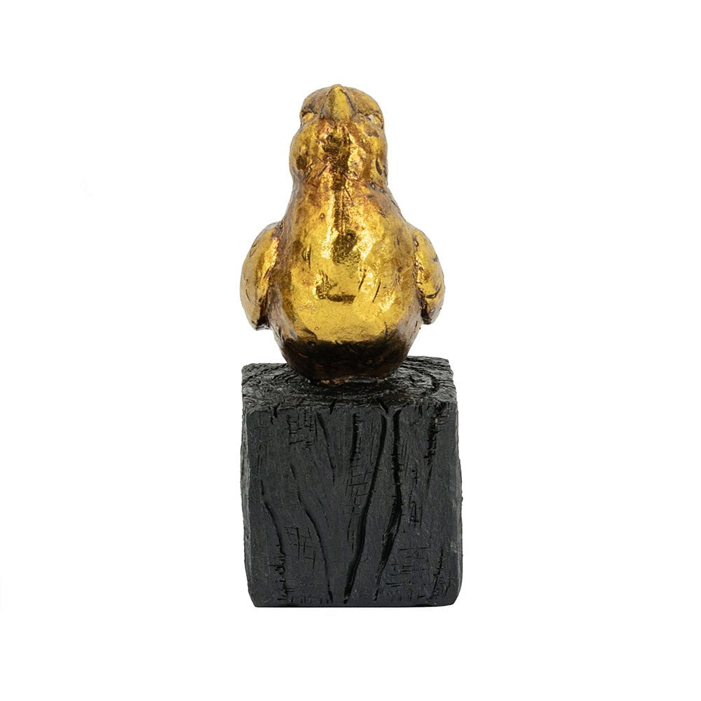 Bird on Stand - Gold at online8 furniture store Auckland