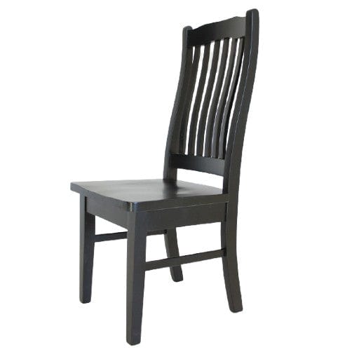 BroDeals Kitchen & Dining Room Chairs Pine Dining Chair - Black