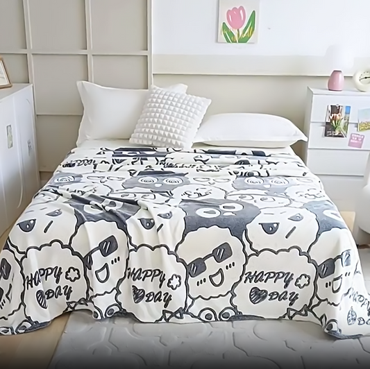 Throw Blankets for Couch & Bed Cozy Fuzzy Blanket Super Soft 200*230cm