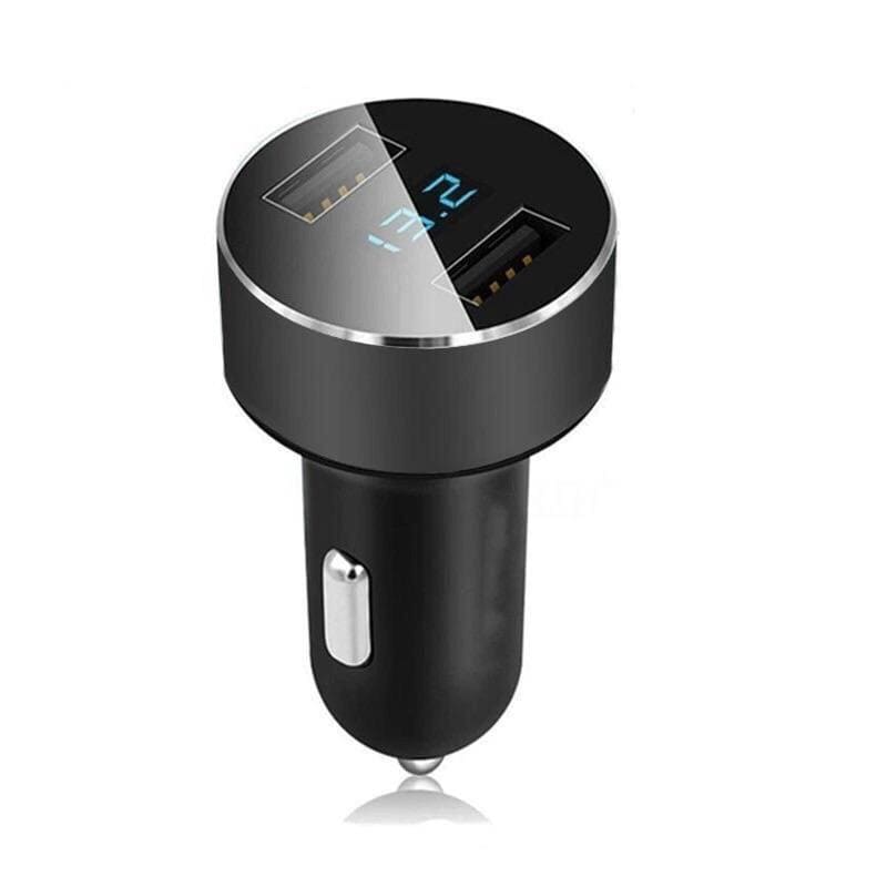 Car Charger with LED Voltmeter Display