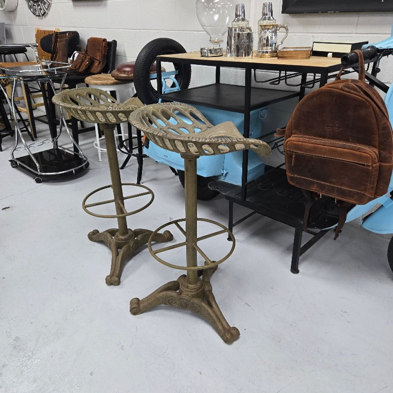 Cast Iron Tractor Seat Barstool at online8 furniture store Auckland
