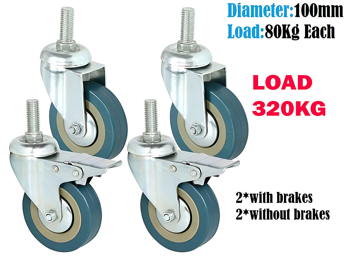Caster Wheels Trolley Wheels Kit