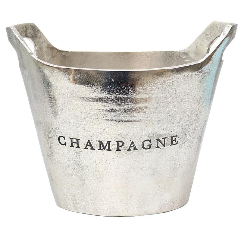 Champagne Bucket Aluminium Silver Oval at online8 furniture store Auckland