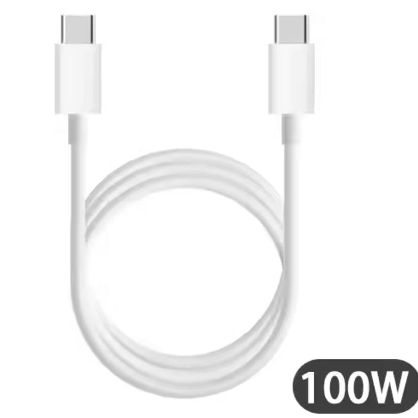 Type C to Type C (1m) Charger Cable For Samsung Devices (White)