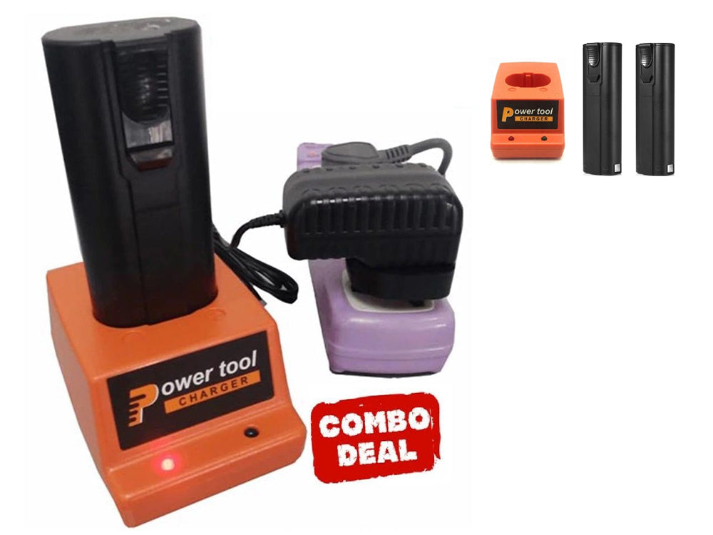 Paslode Battery Charger with 2 Batteries 2AH