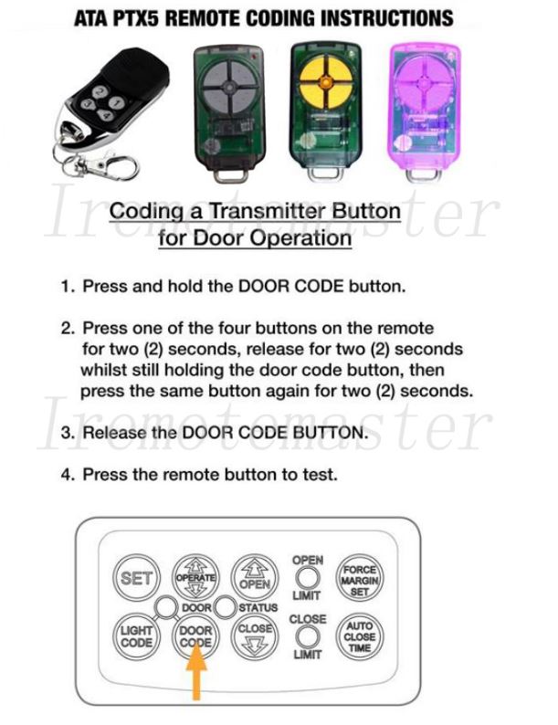 Garador GDO11 v1 GDO-11v1 GDO-11 Ero Garage Door Remote Replacement