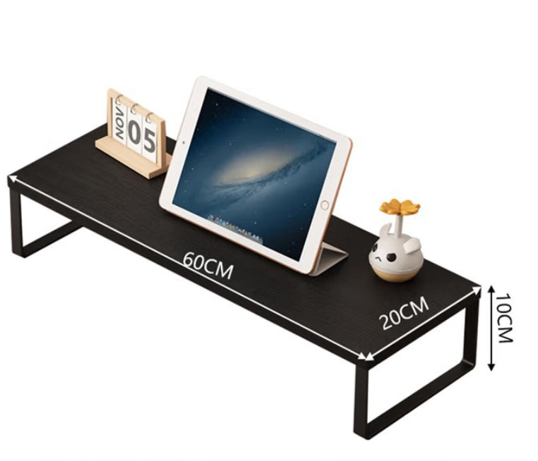 Office Computer Monitor Riser with Desktop Keyboard Organizer