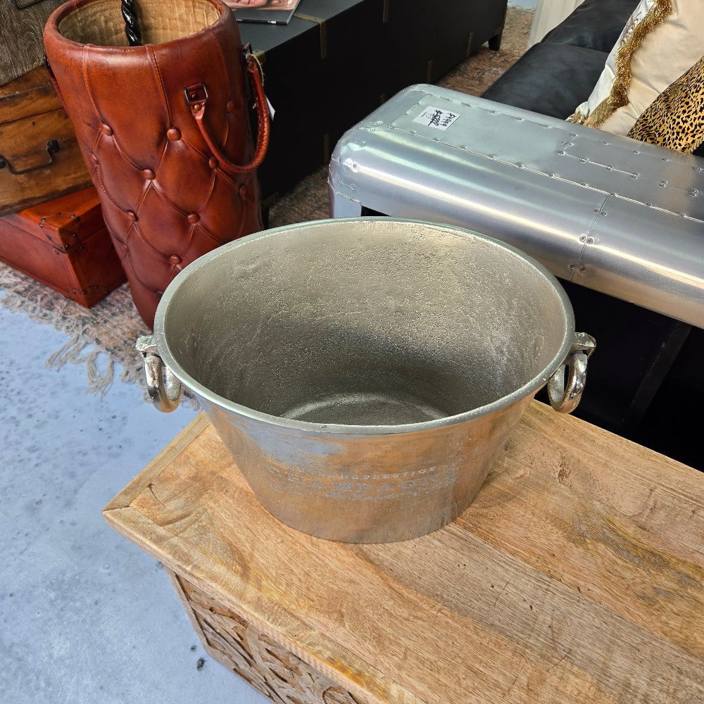 Aluminium Champagne Bucket | Wine Cooler | Champagne Bowl at online8 furniture store Auckland
