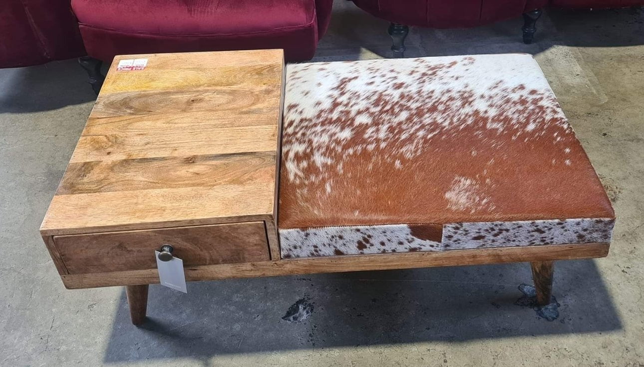 Online8 Mid Century Phone Bench | Coffee Table Desk