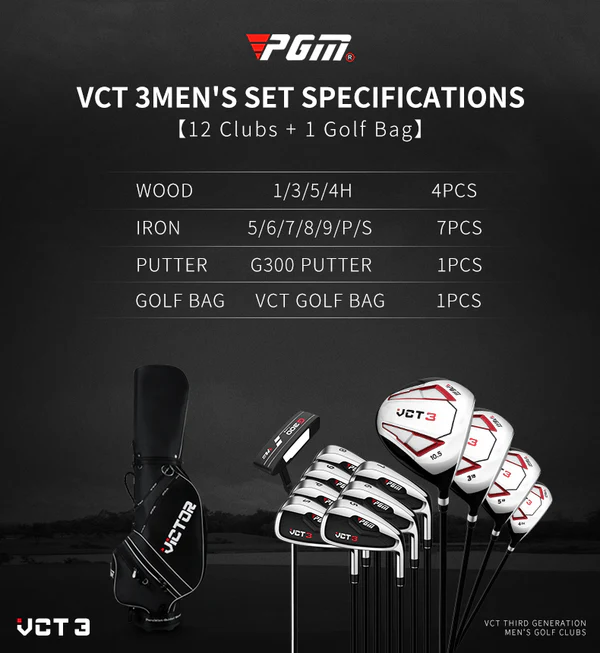 PGM Men Golf Clubs Set with Bag 12clubs