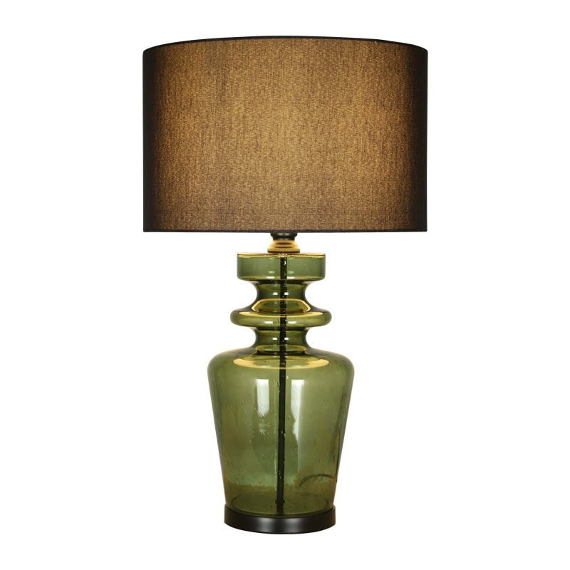 Emerald Table Lamp - Emerald + Black Shade at online8 furniture store Auckland