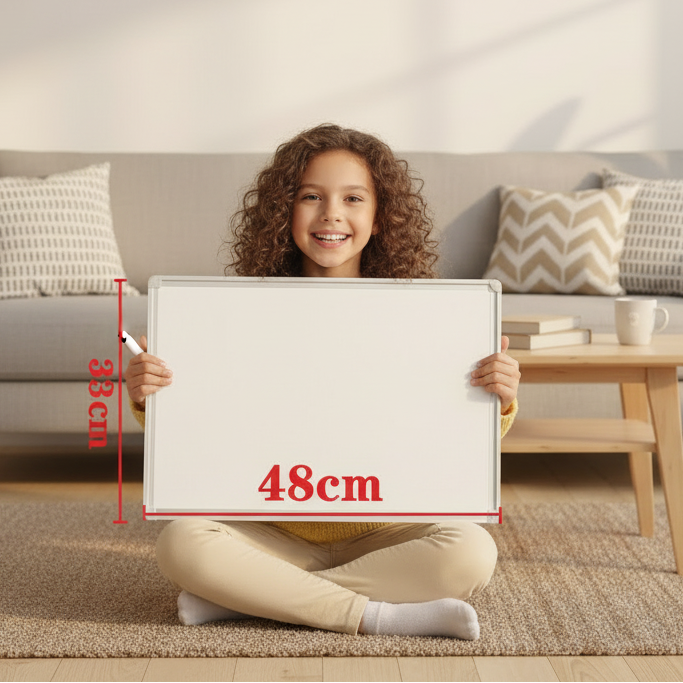 48X33CM 2 Sides Magnetic Whiteboard Premium Quality