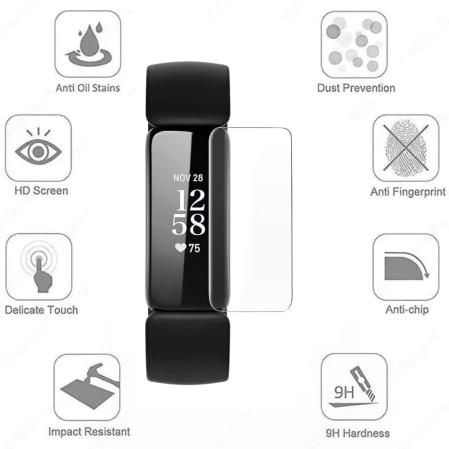 Hydrogel Screen Protectors for Fitbit Inspire 2 (Pack of 6)