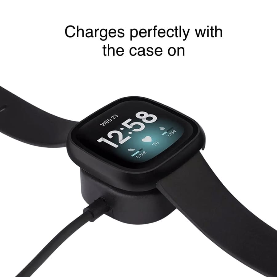 Protective Case for Fitbit Versa 4 (Black)