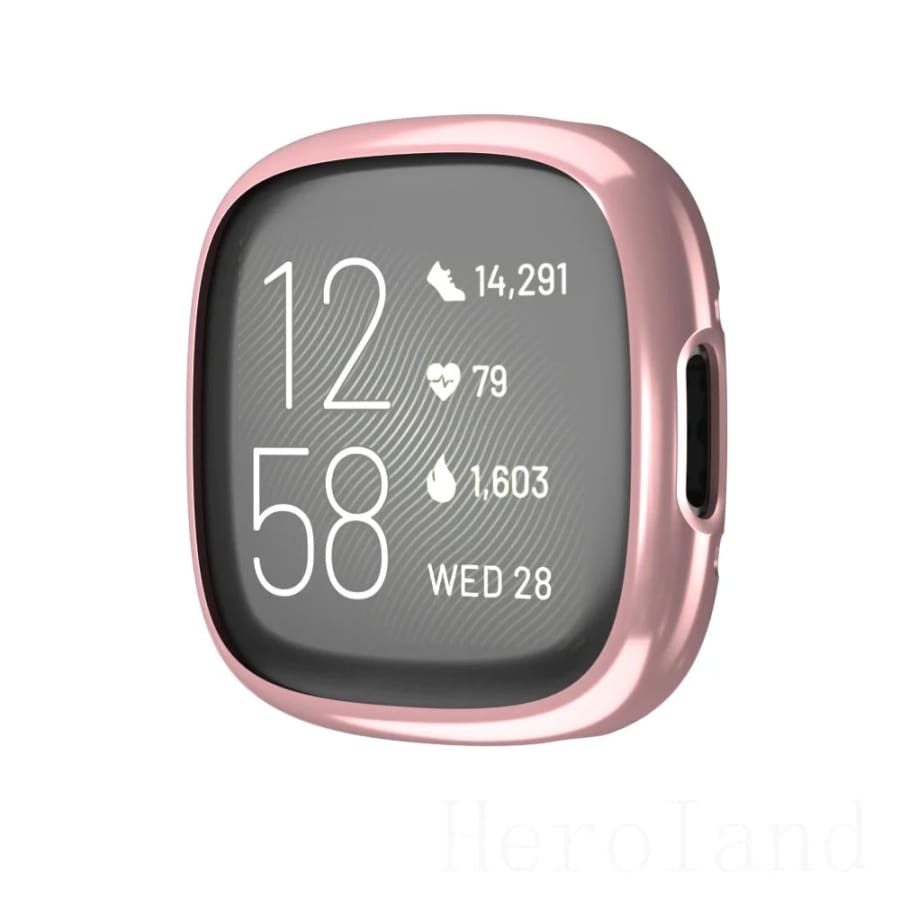 Protective Case for Fitbit Versa 4 (Rosegold)