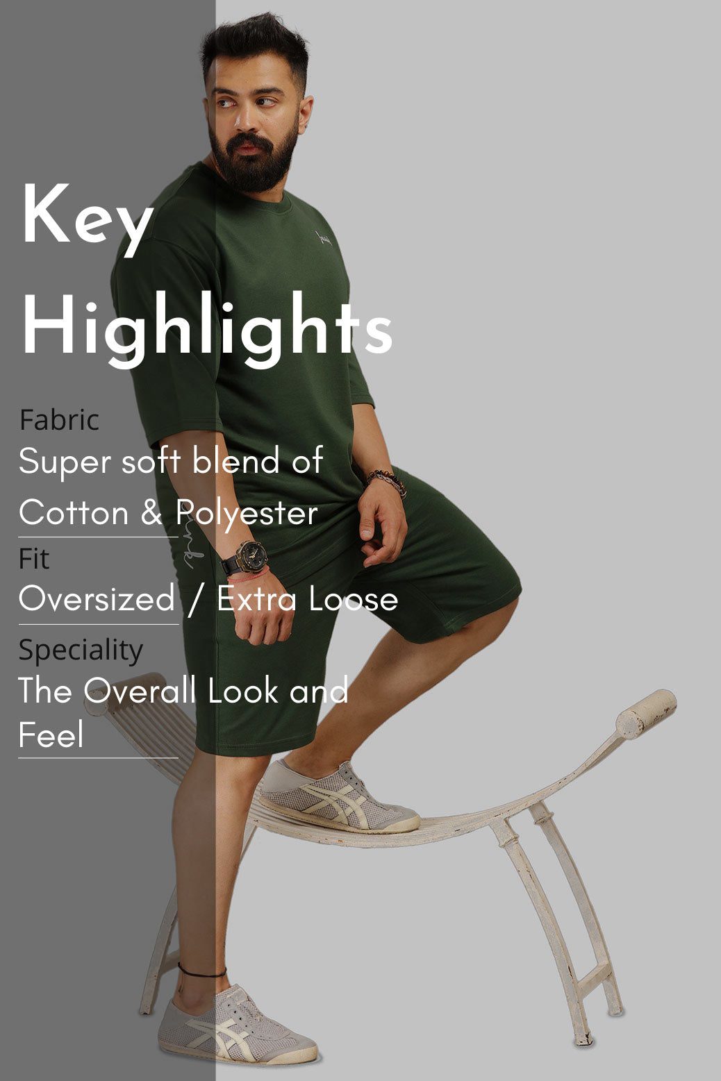 Oversized Shorts Green