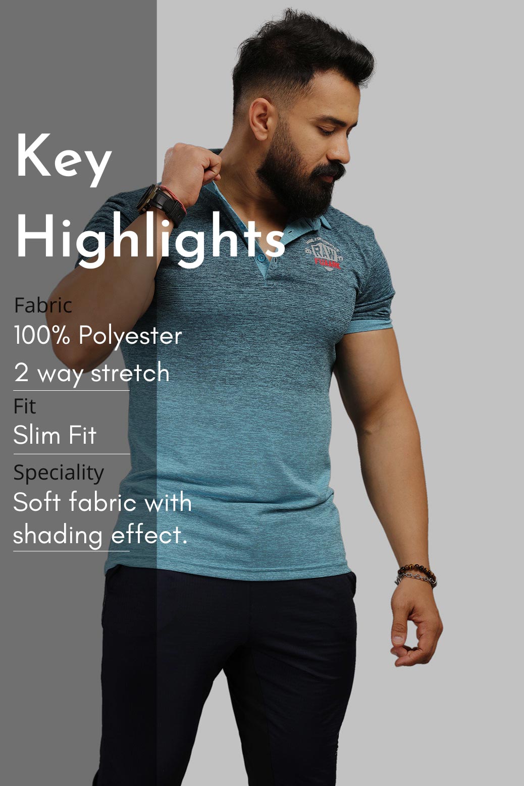 Raw Polo Slim Fit T-shirt Blue