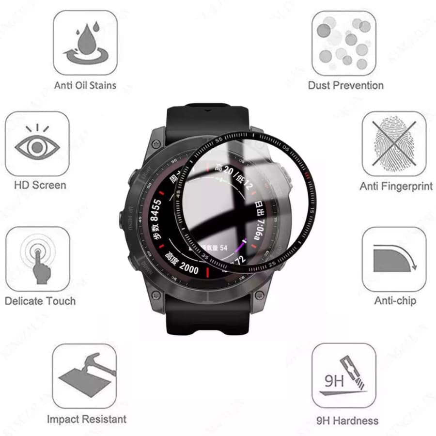 Watch Screen Protectors for Garmin Fenix 6S/6S Pro Series (Pack of 2)