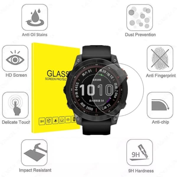 Screen Protectors for Garmin fenix 7/7 Pro Series (Pack of 2)