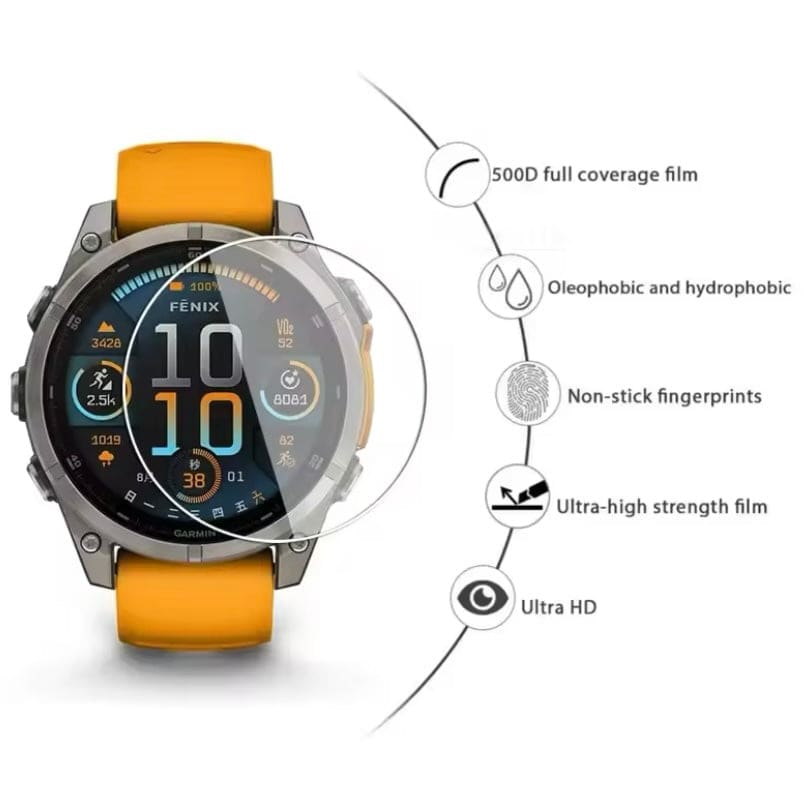 Screen Protectors for Garmin fenix 8 (47mm) Series (Pack of 2)