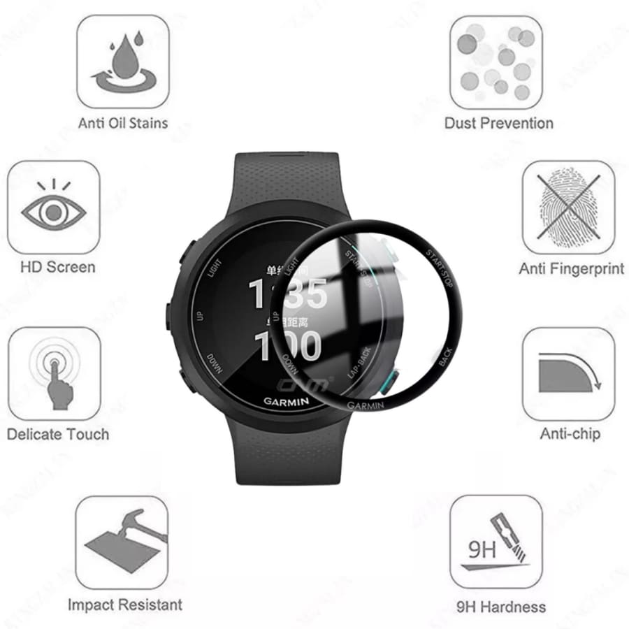 Screen Protectors for Garmin Forerunner 245 Watch Series (Pack of 2)