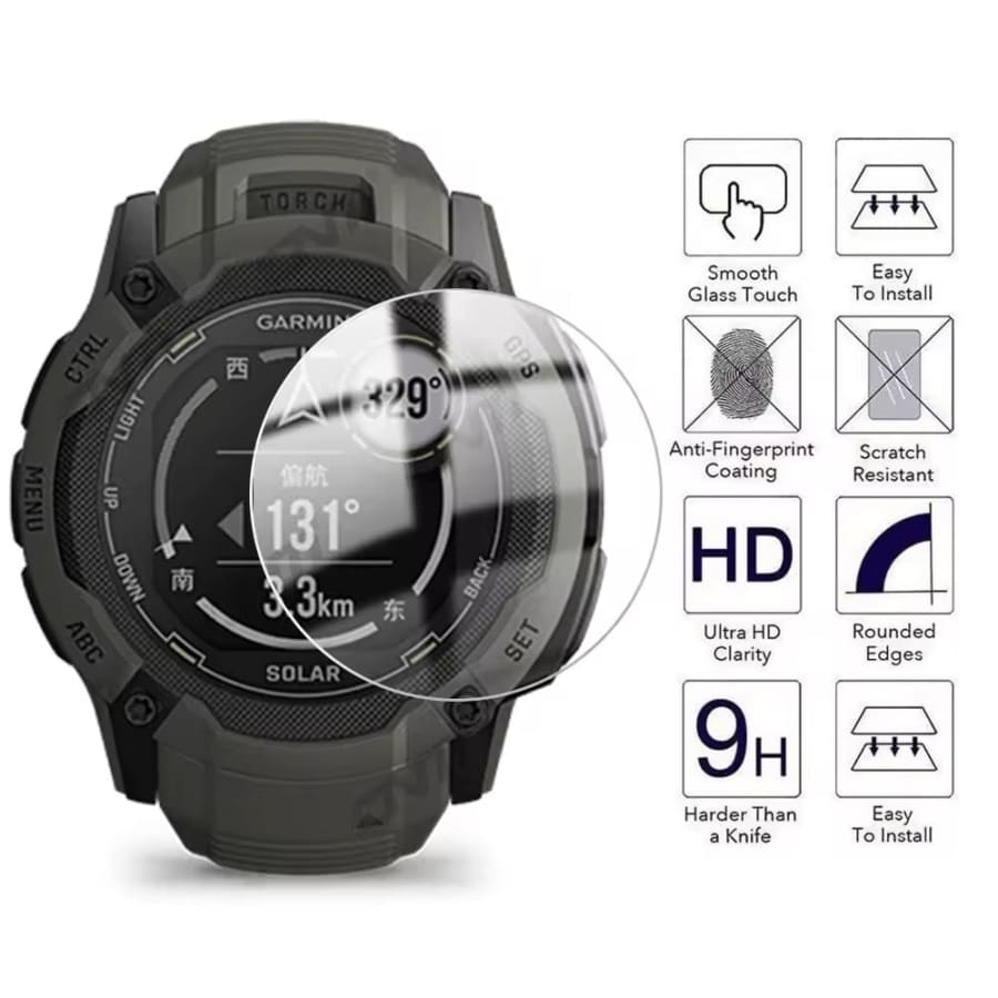 Screen Protector for Garmin Instinct 2X Solar Series (Pack of 2)