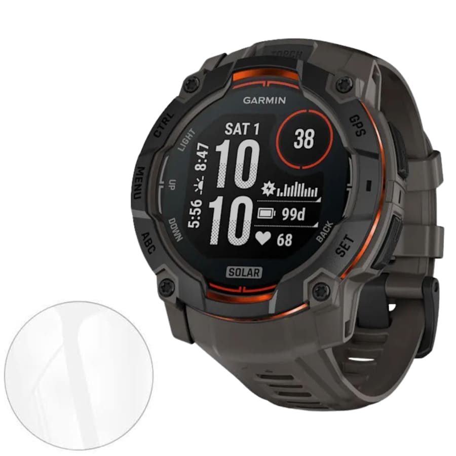 Hydrogel Screen Protectors for Garmin Instinct 3 (45mm) (Pack of 6)