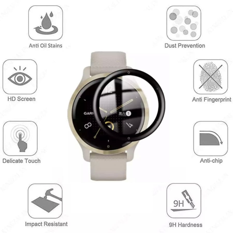 Screen Protectors for Garmin Venu 2S (Pack of 2)