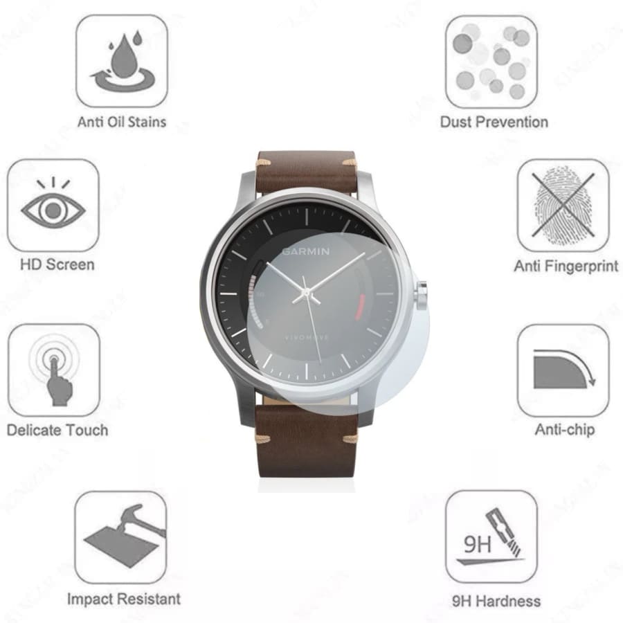 Screen Protectors for Garmin Vivomove (Pack of 2)