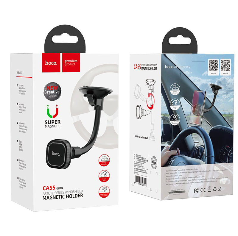Hoco Premium Windshield Magnetic Holder (CA55) – Hands-Free Phone Mount