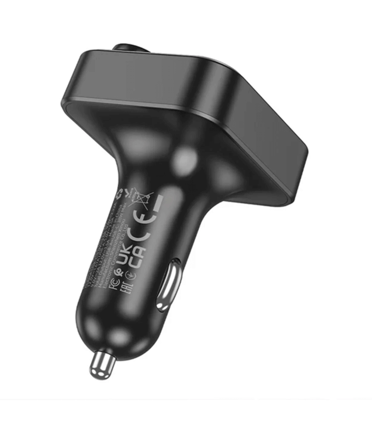 Hoco 38W FM Car Kit with PD+QC, RGB Light (E85) | Bluetooth 5.4 Car Charger