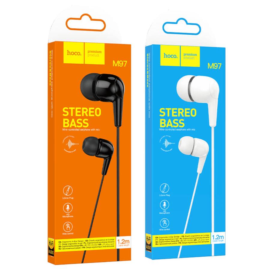 Hoco M97 Enjoy Wired Earphones with Mic 3.5mm NZ