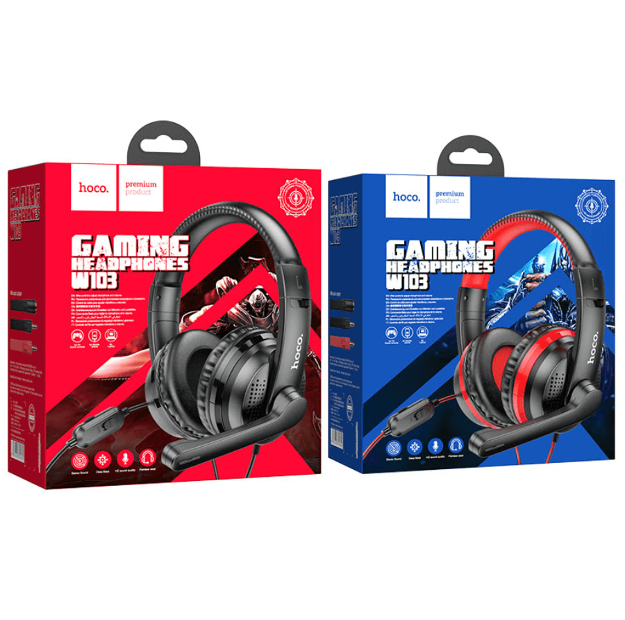 Hoco W103 Magic Tour Wired Headphones with Omnidirectional Microphone