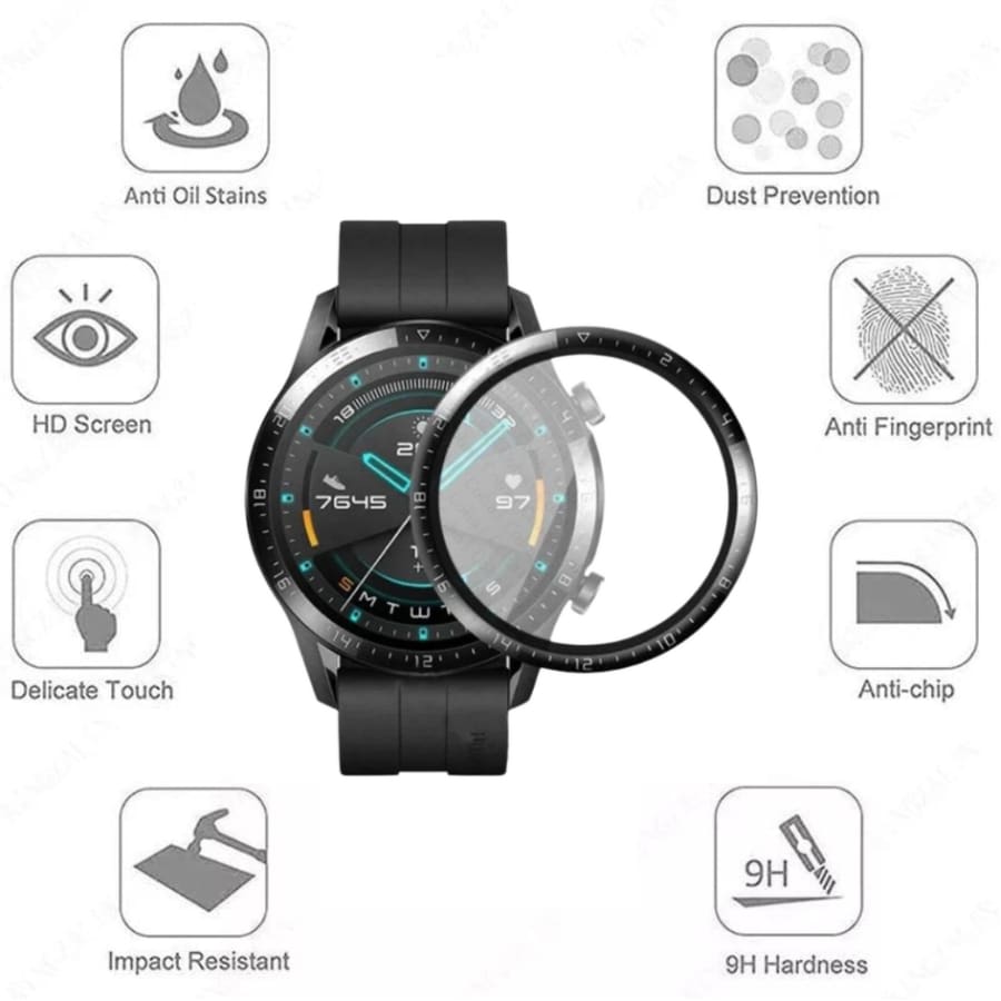 Screen Protectors for Huawei GT 2 Watch (46mm) (Set of 2)