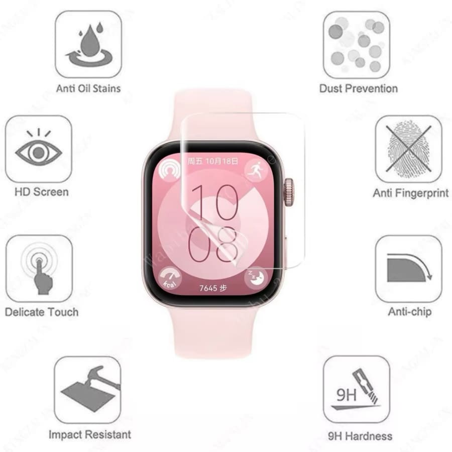 Huawei Watch Fit 3 - Hydrogel Screen Protectors (Pack of 2)