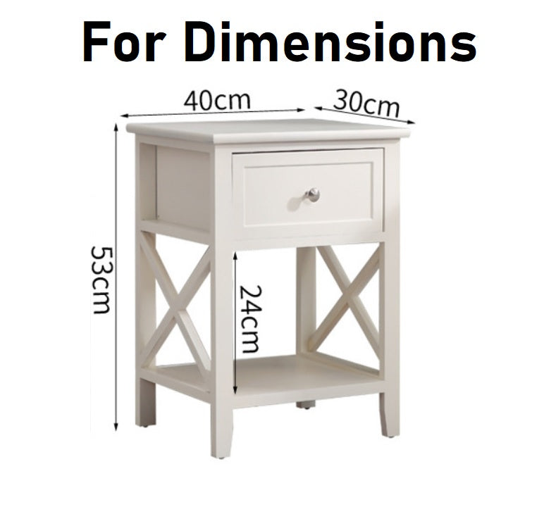 Bedside Table with Drawers Brand New