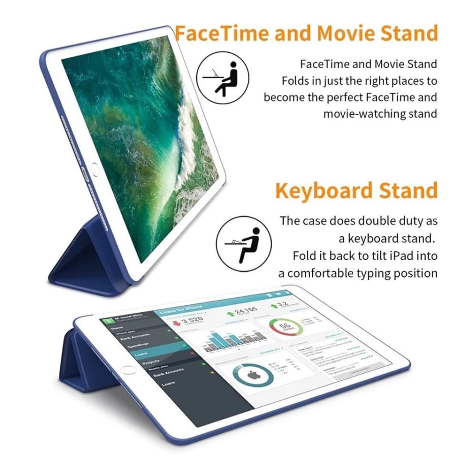 Stylish Cover for iPad 2, iPad 3, iPad 4 - 9.7”