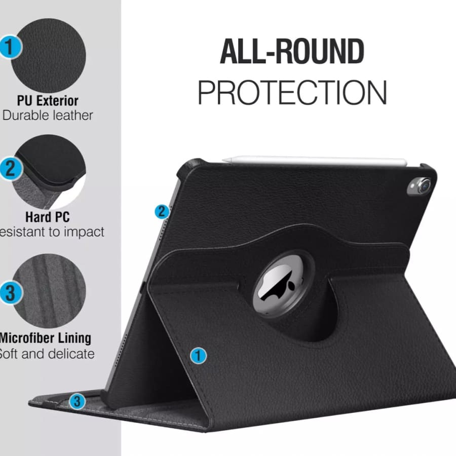 Synthetic Leather Cover for iPad Pro 12.9” - 3rd gen (2018) (Black)