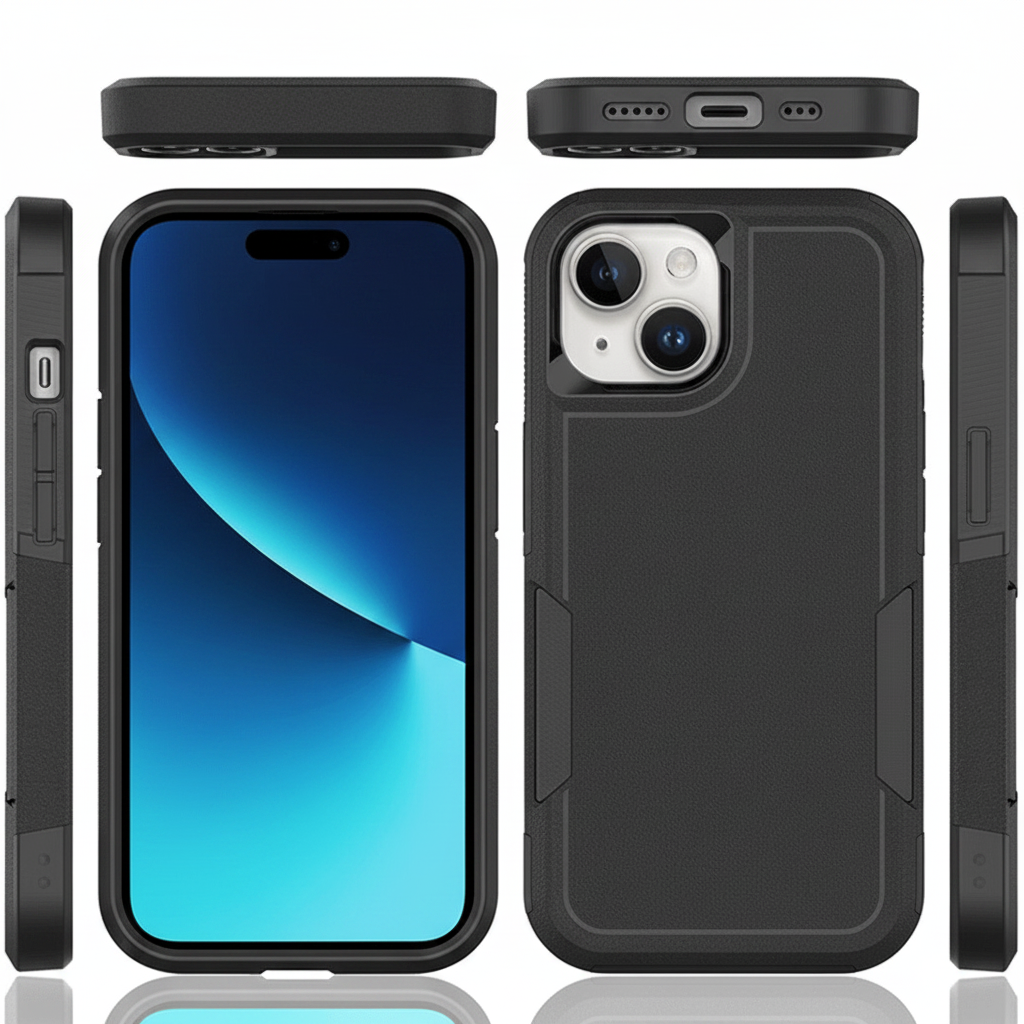 iPhone 15 Dual Layer Armor Hard Case