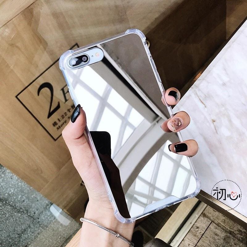 Silicone Case for iPhone 6 Plus/6s Plus (Silver Mirror)
