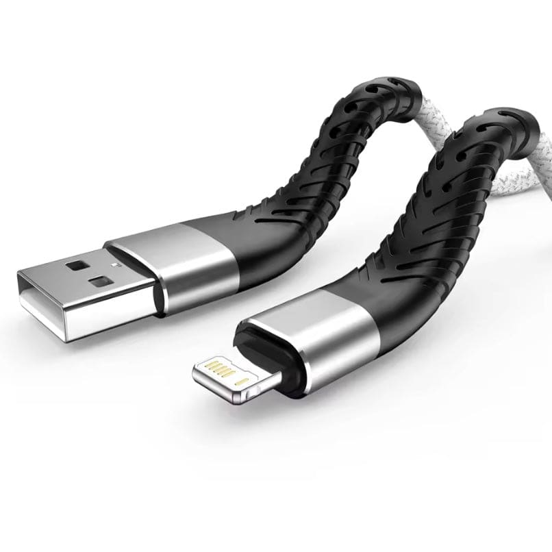 Charger Cable for iPhone/iPad - 2m (White & Black)